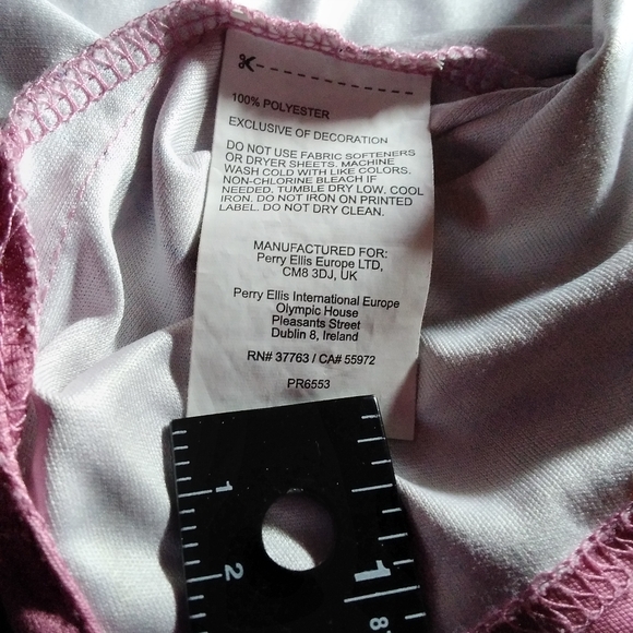 PGA  pro series polo golf shirt XXL Mauve with stripes 100% polyester Polo shi… - Picture 8 of 14